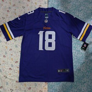 NFL Minnesota Vikings #18 Purple Jersey